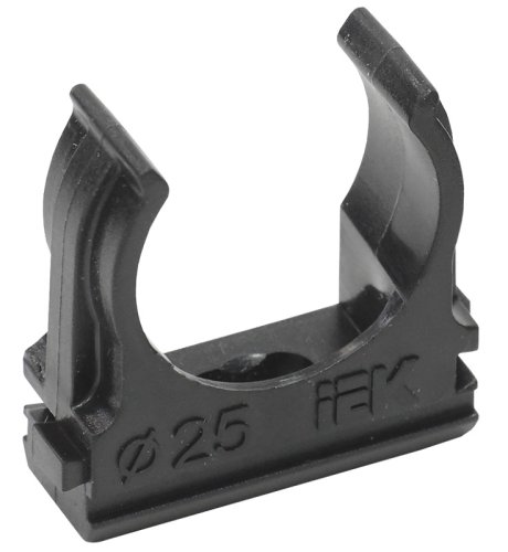 Клипса для гофры IEK CF25 Д=25 черный (уп. 100шт) картинка